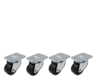 Qoltec Zestaw kółek  do szaf Rack  4szt. - 1330009 - zdjęcie 5